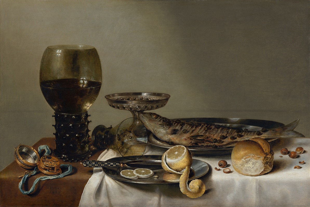 Still Life with a Roemer and Watch — Willem Claesz Heda
