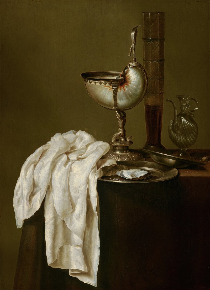 Still Life with Nautilus Cup by Willem Claesz Heda, 1640 — digital art print download