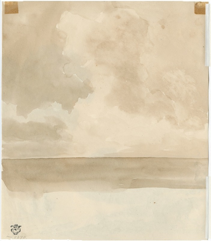 Zeegezicht, horizon by Питер ван Лун, 1857 — digital art print download