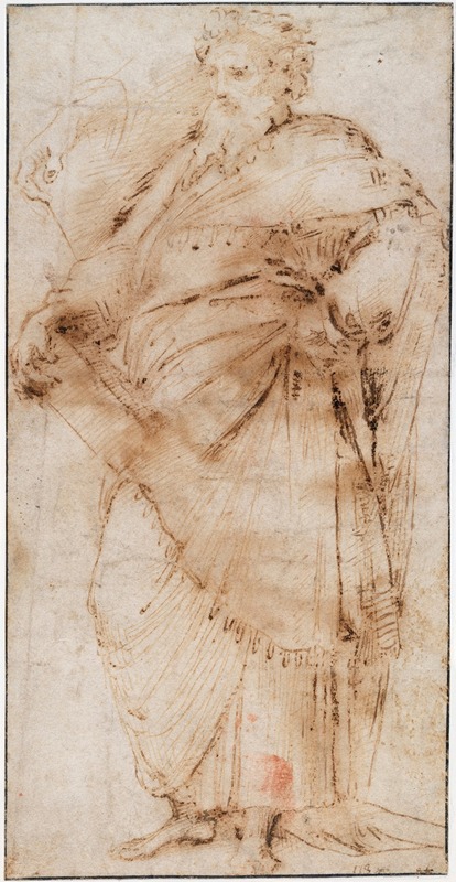 A Standing Philosopher and Hand Detail by Рафаэль, c.1509 — digital art print download