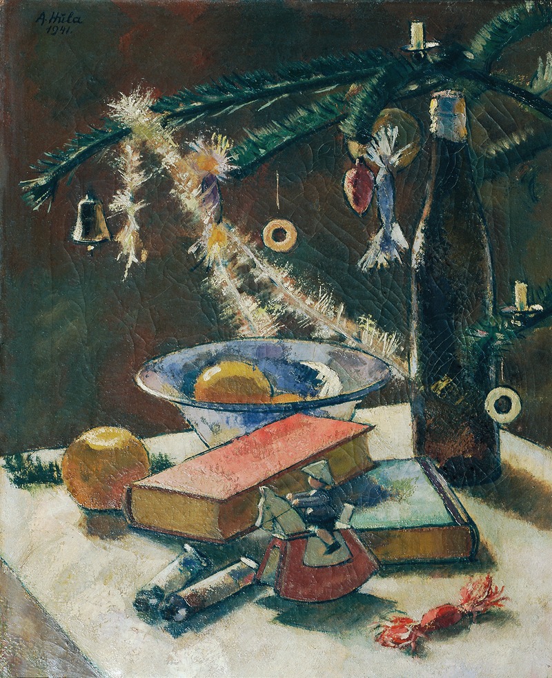 Stillleben Unter Dem Christbaum by Антон Хула, 1941 — digital art print download