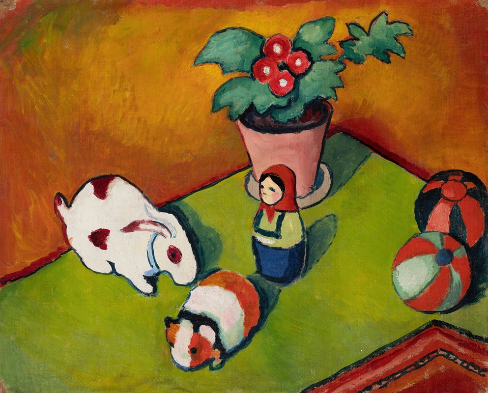 Little Walter’S Toys by Август Макке, 1912 — digital art print download