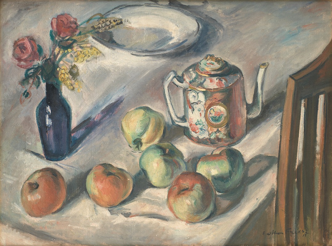Still Life With Apples by Эмиль Отон Фриз, 1915 — digital art print download