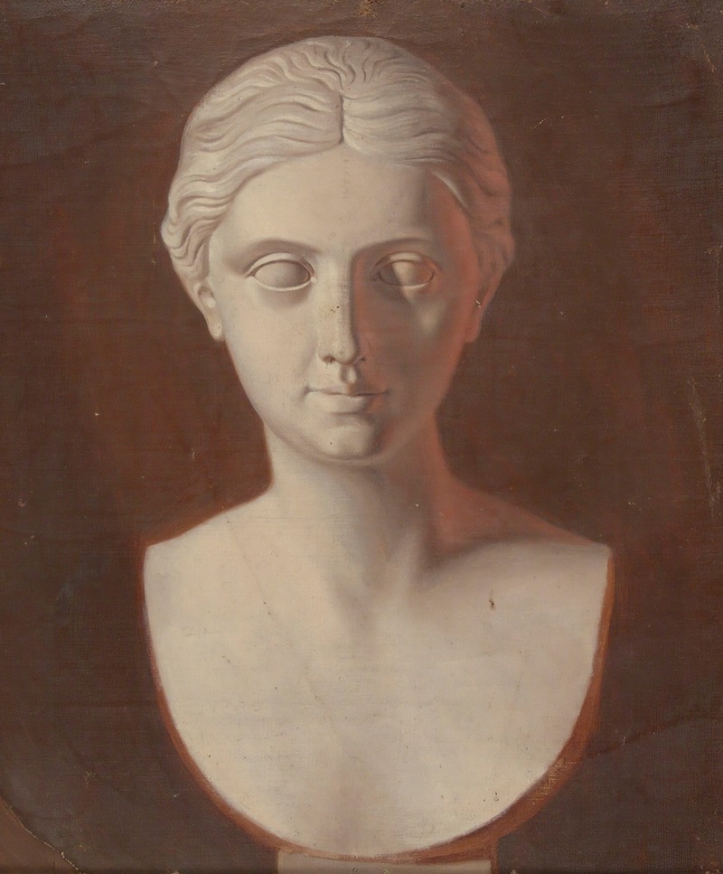Woman 's Head by Фердинанд фон Райт, 1857 - 1858 — digital art print download