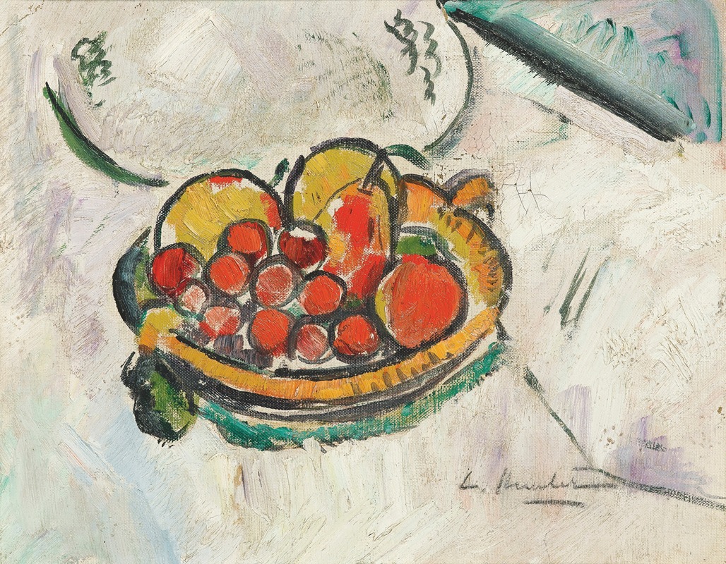 Still Life With A Bowl Of Fruit — George Leslie Hunter