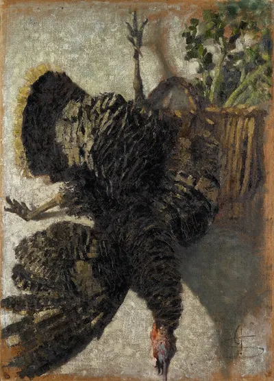 Suspended Turkey by Giovanni Segantini, 1881 — digital art print download