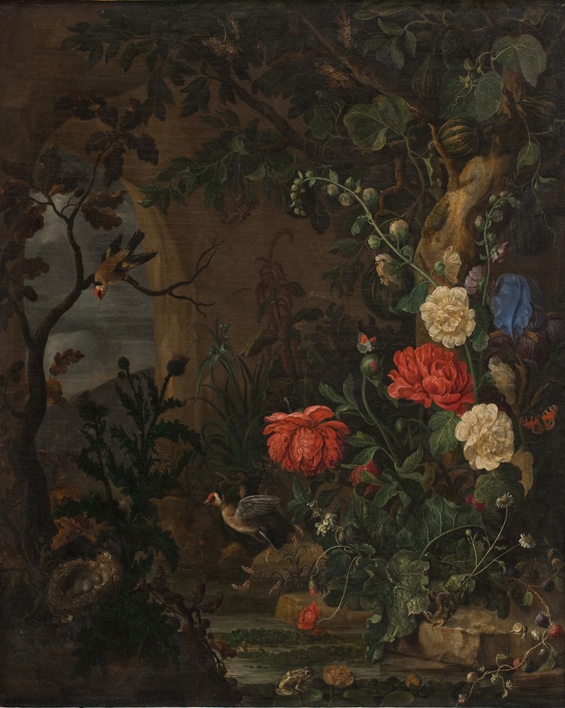 Flowers by Hendrik Schoock, 1644 - 1707 — digital art print download