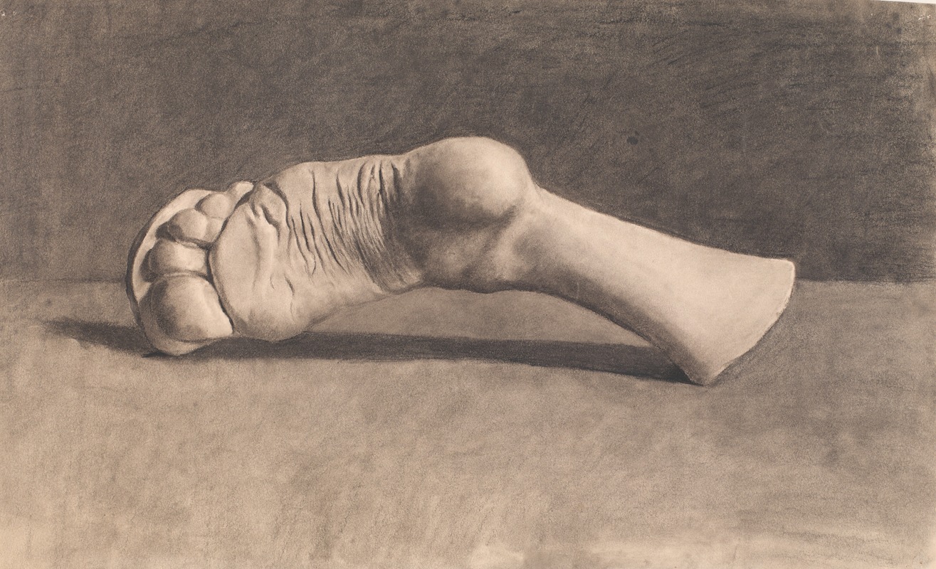 Tegning Efter Gips. En Fod by Joakim Skovgaard, 1869 - 1874 — digital art print download