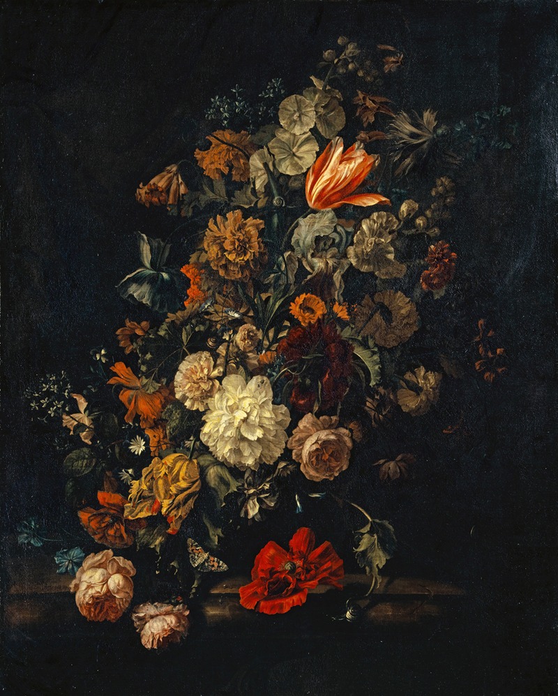 Still Life With Flowers by Justus Van Huysum The Elder, 1694 — digital art print download