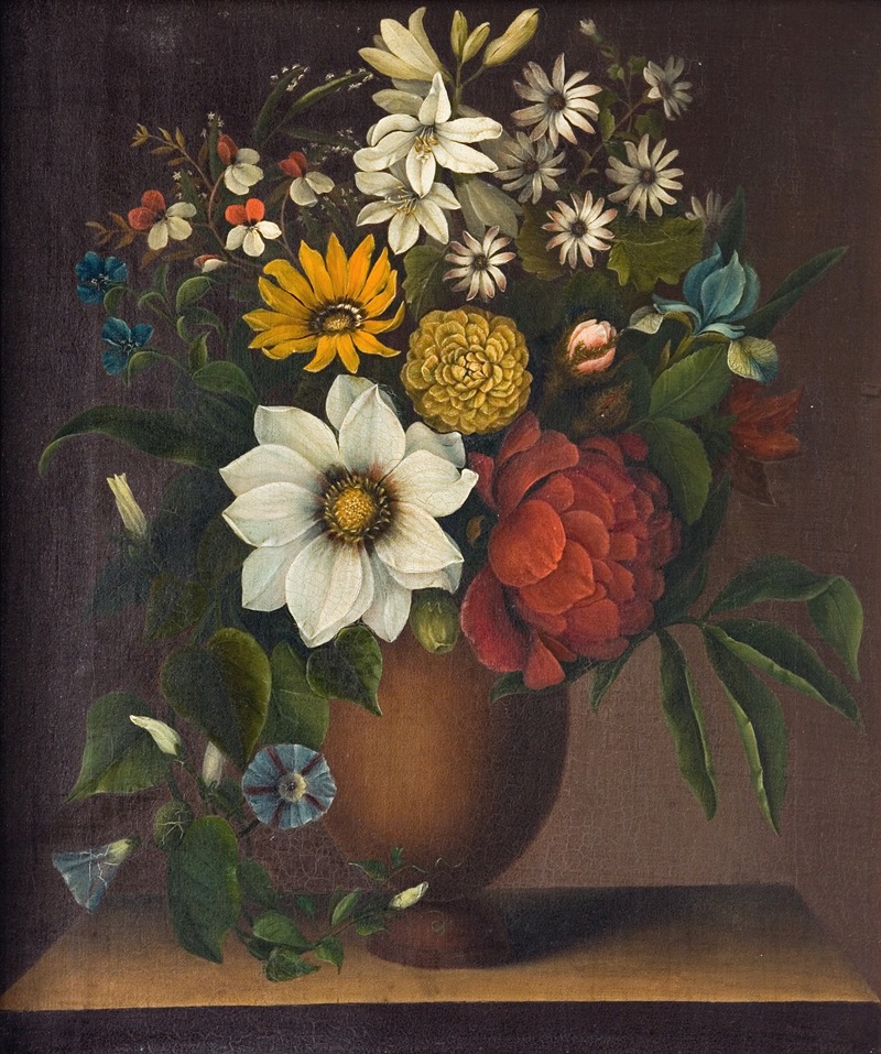 Vase Med Blomster by Magdalene Margrethe Bärens, 1752 – 1807 — digital art print download