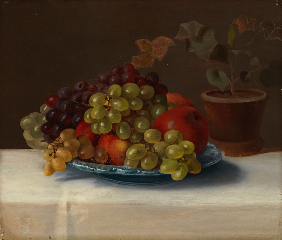 Grapes And Apples by Magnus Von Wright, 1867 — digital art print download