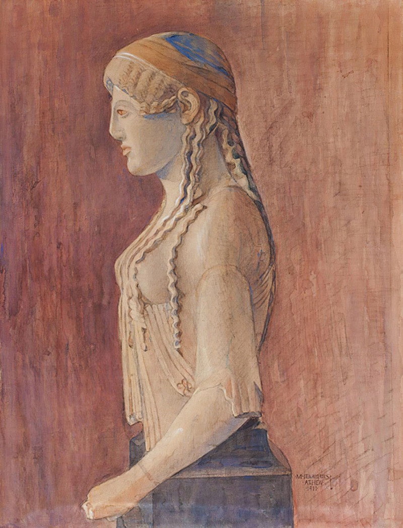 Ung Pige, 'euthydikos Koren' (Akropolis Museet Inv. 686) — Marie Henriques