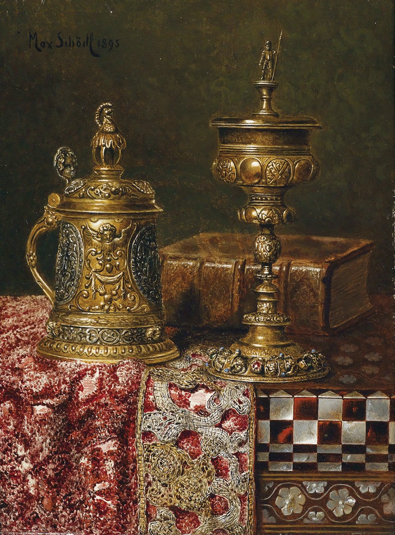 Stillleben Mit Prunkgefässen by Max Schödl — digital art print download