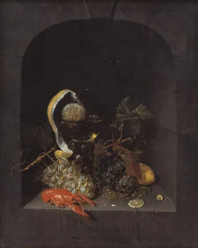 Still Life by Nicolaes van Gelder, 1672 — digital art print download