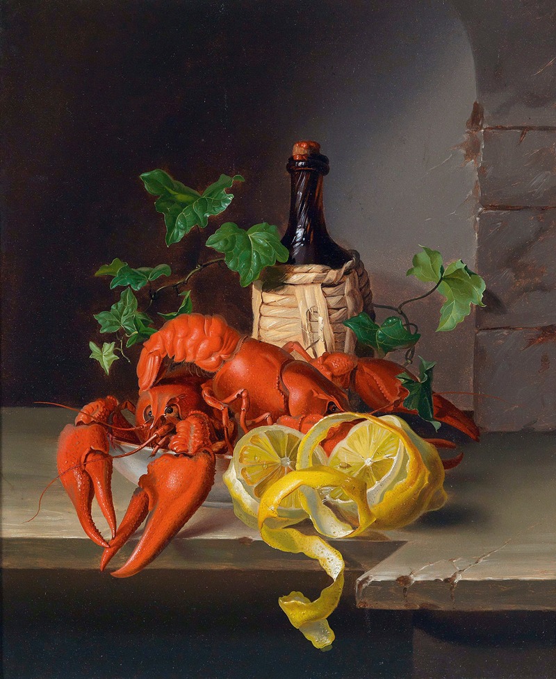 Stillleben Mit Hummer by Аноним, c1890 — digital art print download