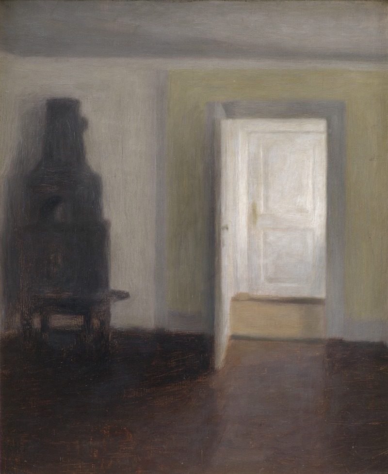 Interior. An Old Stove by Vilhelm Hammershøi, 1888 — digital art print download
