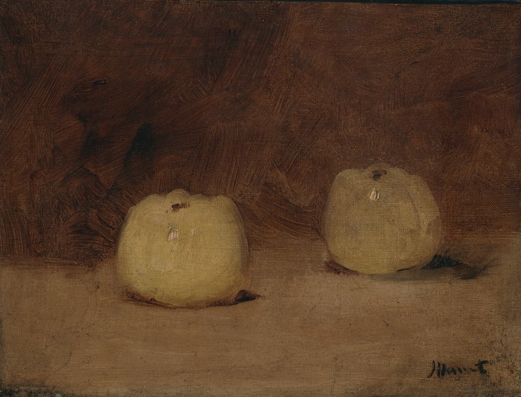 Still Life with Two Apples by Эдуар Мане — digital art print download