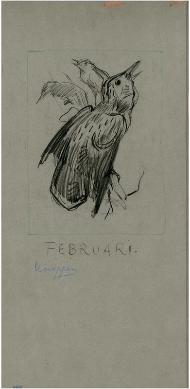 Spreeuw, februari by Theo van Hoytema, 1902 — digital art print download
