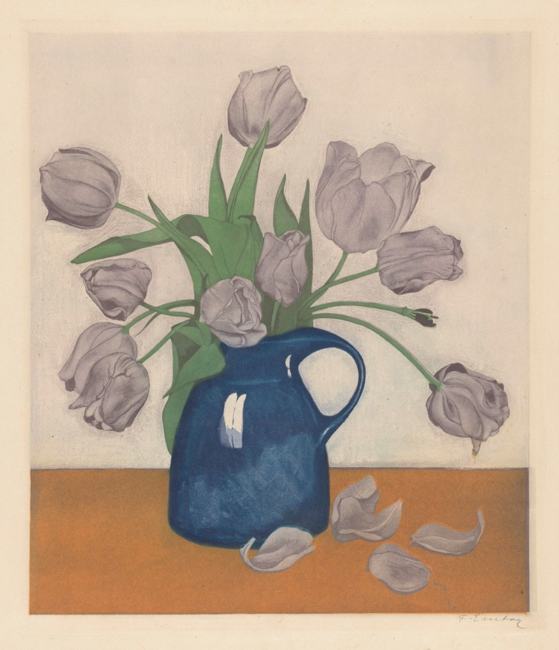 Tulpen in een kan by Франс Эвербаг, 1887 — digital art print download