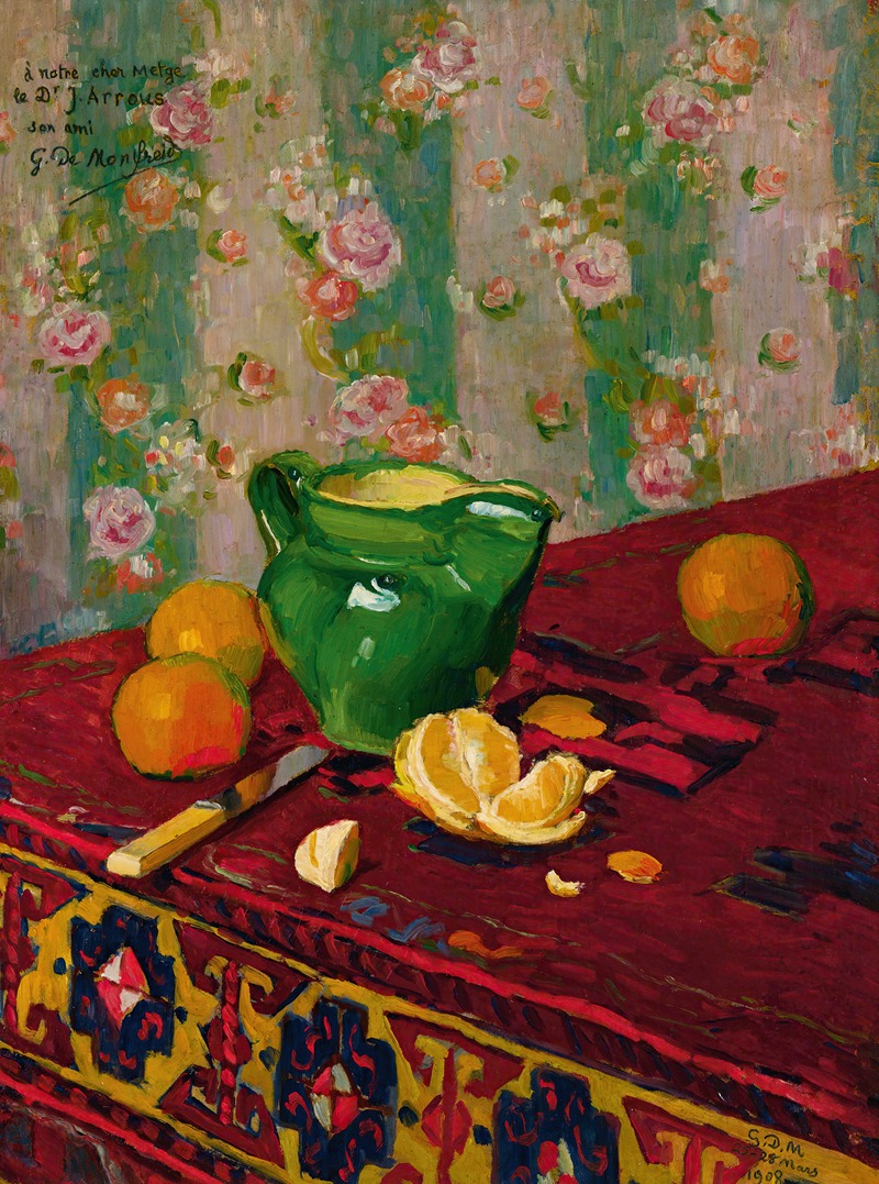 Nature Morte Aux Oranges by Жорж Даниэль де Монфре, 1908 — digital art print download