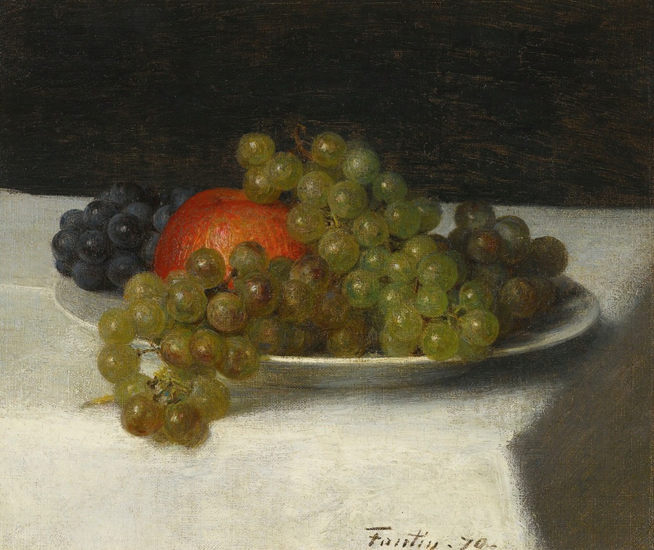 Pommes Et Raisins by Анри Фантен-Латур, 1870 — digital art print download