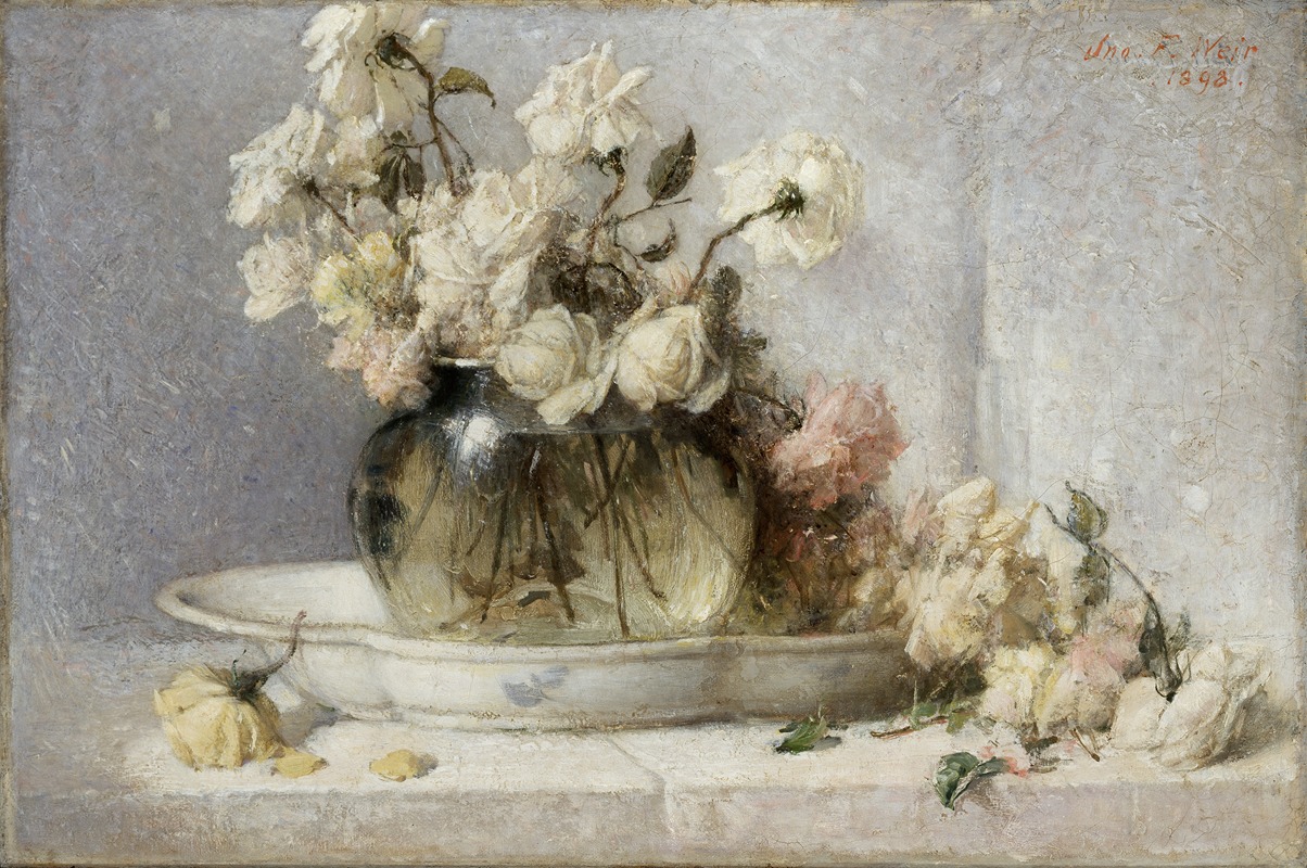 Roses by Джон Фергюсон Уир, 1898 — digital art print download