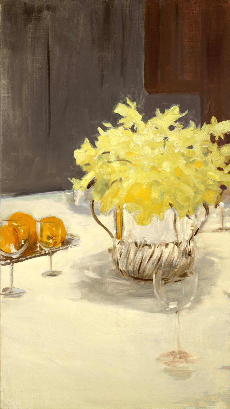 Still Life with Daffodils by Джон Сингер Сарджент — digital art print download