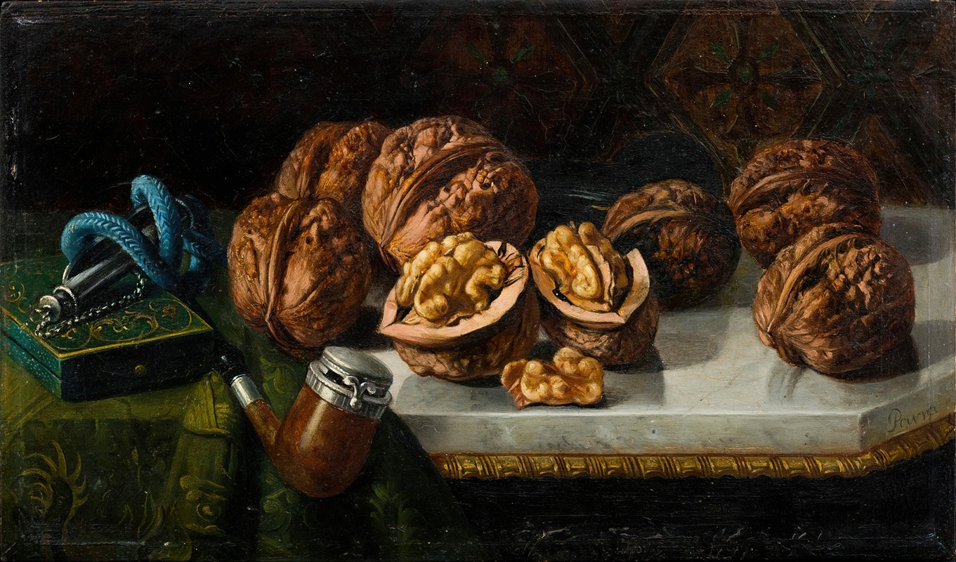 Still Life with Walnuts and Meerschaum — Jose Felipe Parra