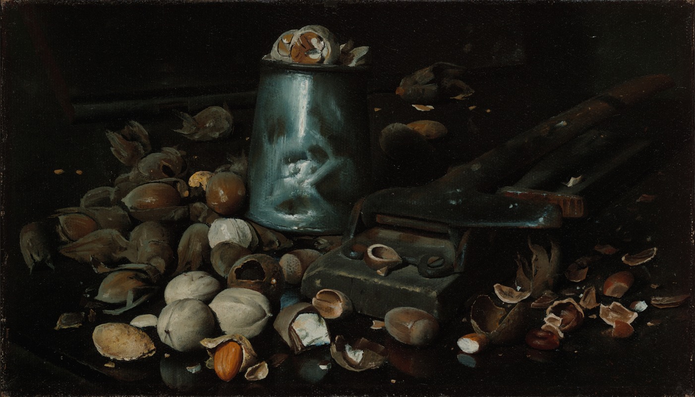 Still Life with Tin Can and Nuts by Джозеф Деккер — digital art print download