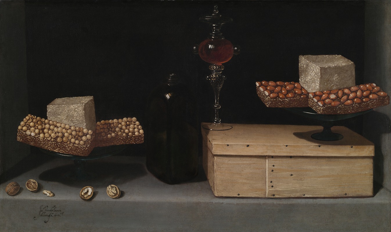 Still Life with Sweets by Juan van der Hamen y León, 1622 — digital art print download