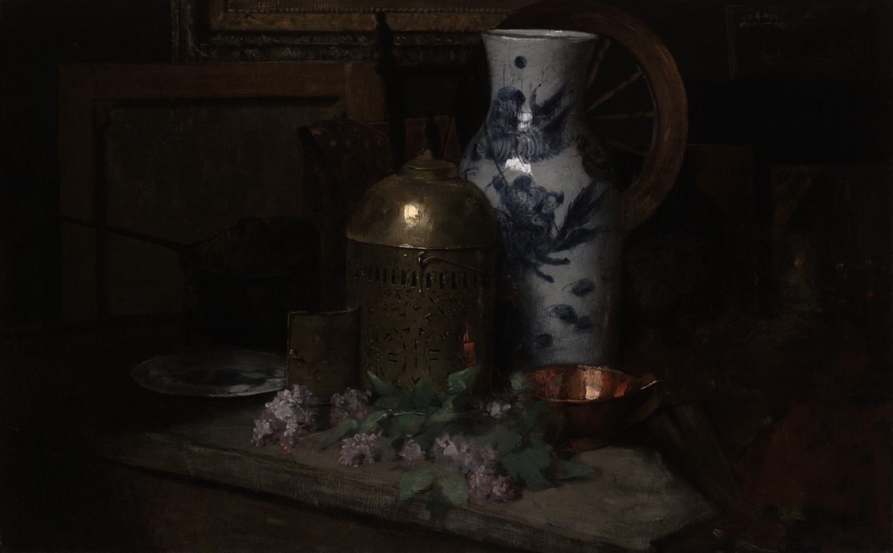 Still Life in the Studio by Джулиан Олден Уир — digital art print download