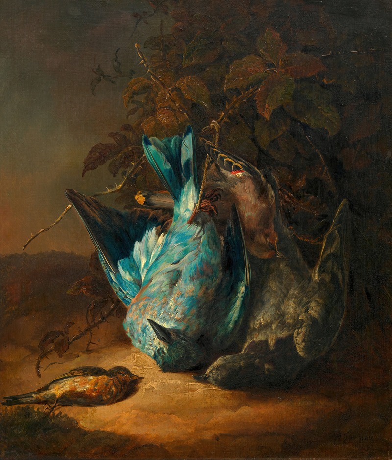 Beute der Vogeljagd by Karl Gustav Wilhelm Tornau, 1852 — digital art print download