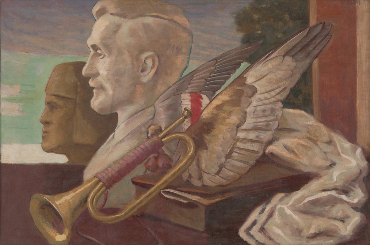 Symbolic still life by Милан Томка Митровский, 1930 — digital art print download