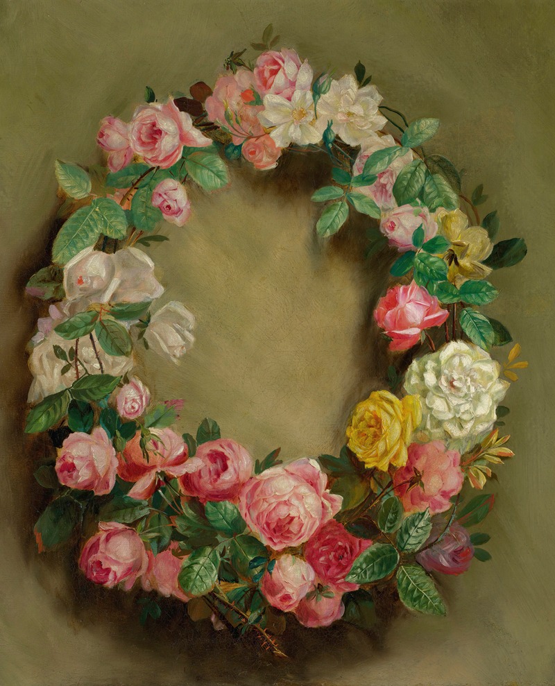 Couronne De Roses by Пьер-Огюст Ренуар — digital art print download
