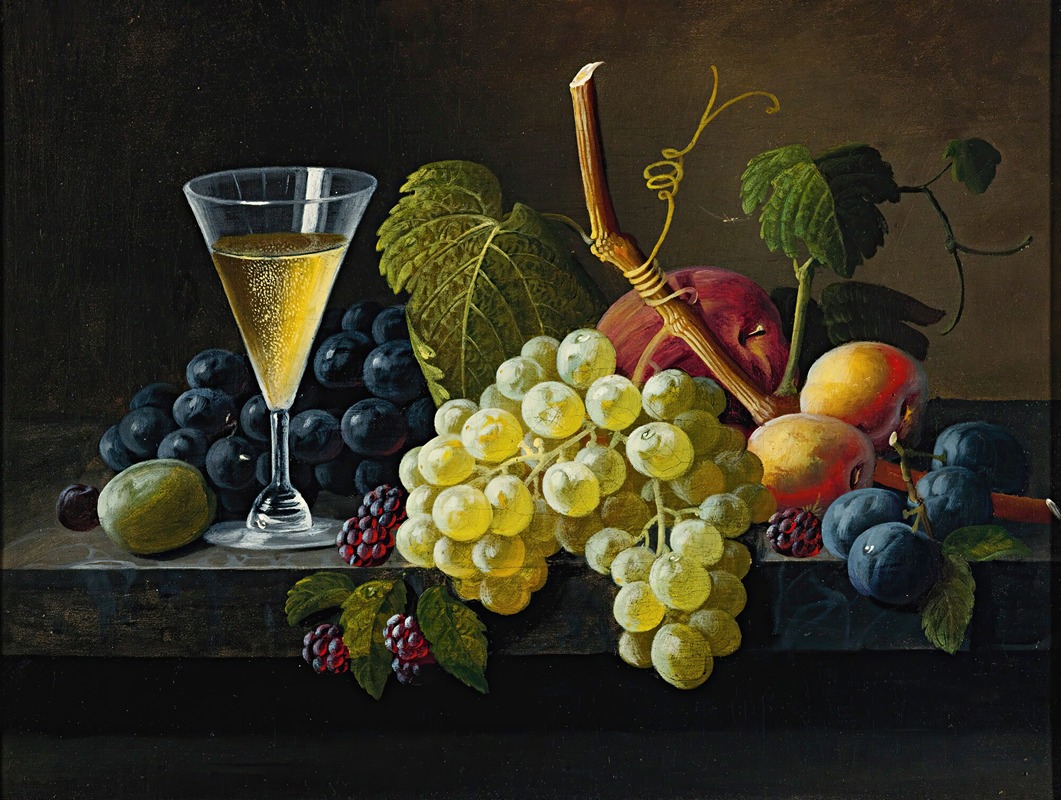 Still Life With Champagne Glass — Severin Roesen