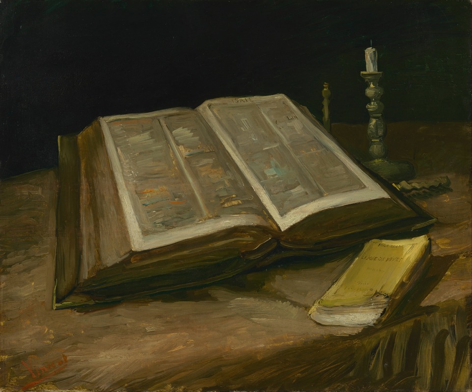 Still Life with Bible by Винсент ван Гог, 1885 — digital art print download