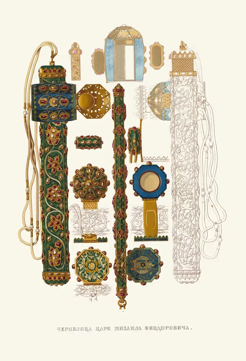 Чернолица царя Михаила Федоровича by Фёдор Григорьевич Солнцев, 1849 - 1853 — digital art print download