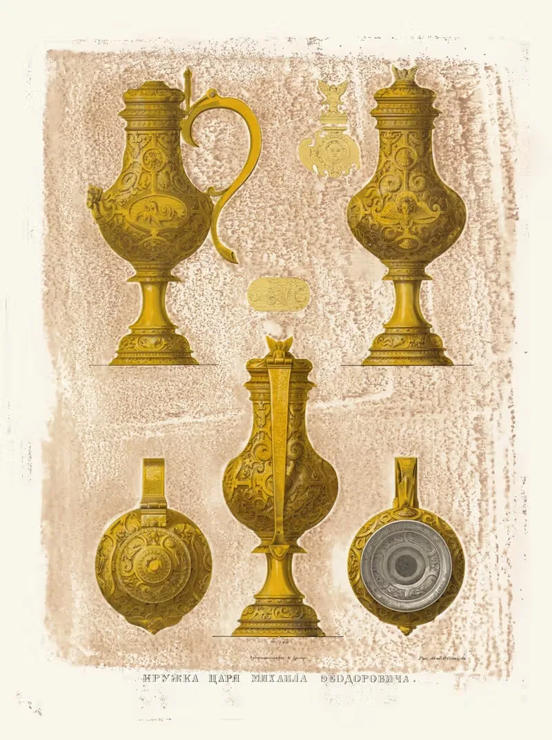 Кружка царя Михаила Федоровича by Фёдор Григорьевич Солнцев, 1849 - 1853 — digital art print download