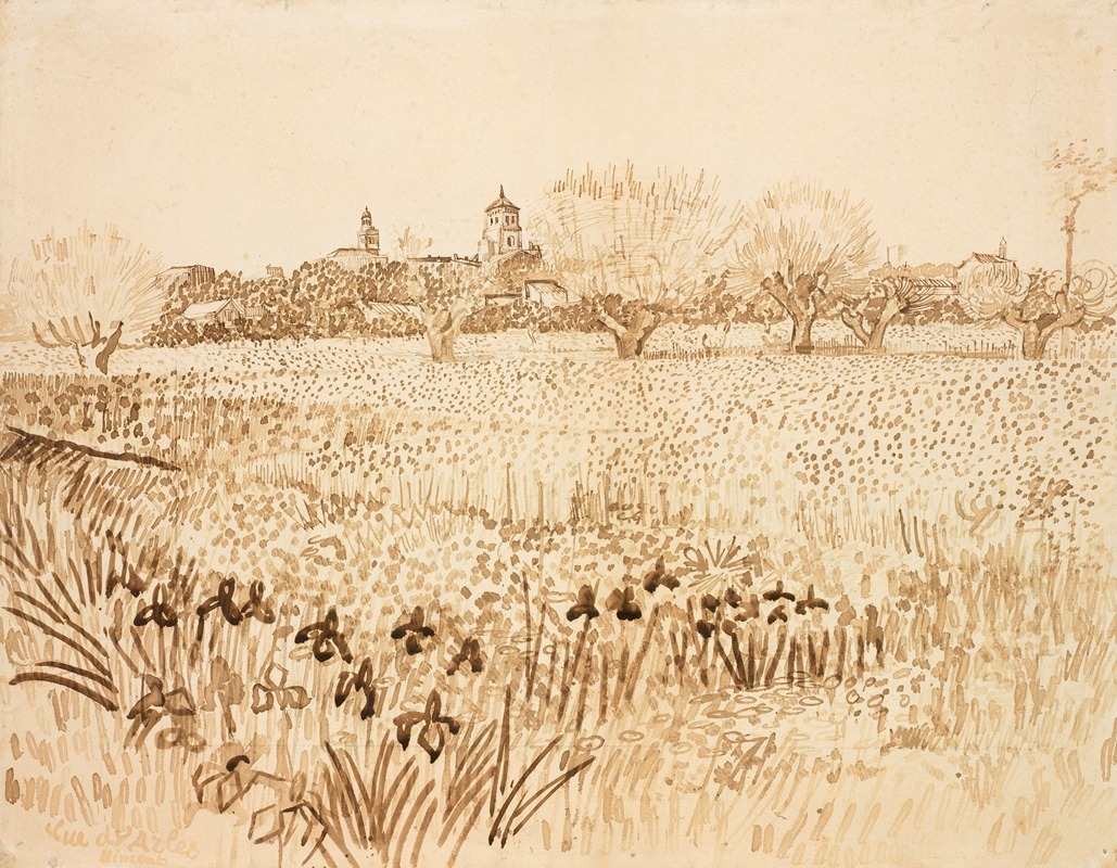 View of Arles by Винсент ван Гог, 1888 — digital art print download