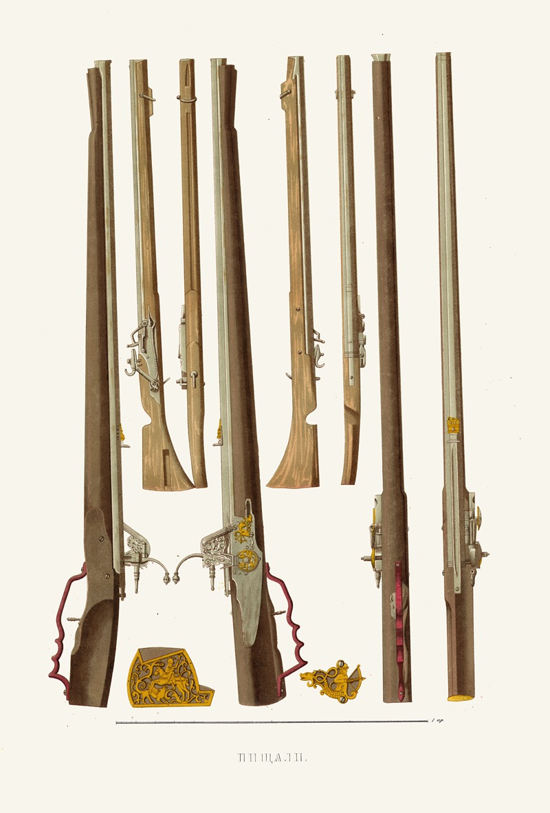 Пищали by Фёдор Григорьевич Солнцев, 1849 - 1853 — digital art print download