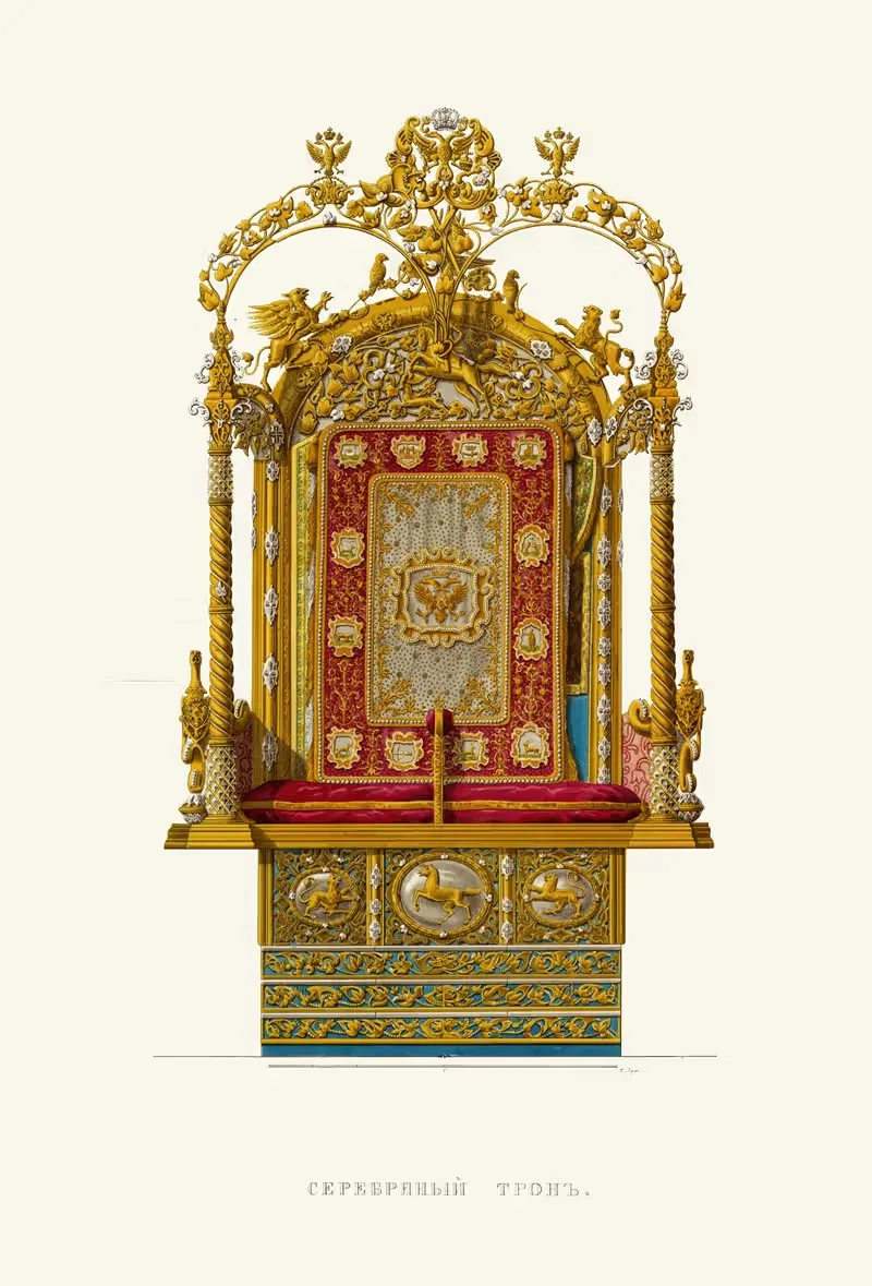 Серебряный трон by Фёдор Григорьевич Солнцев, 1849 - 1853 — digital art print download