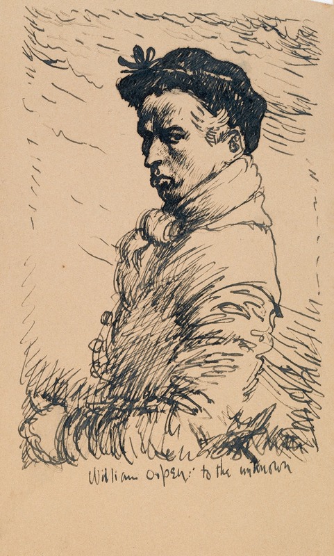 Self-Portrait by Уильям Орпен, 1909 — digital art print download