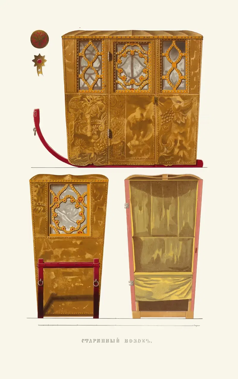 Старинный возок by Фёдор Григорьевич Солнцев, 1849 - 1853 — digital art print download
