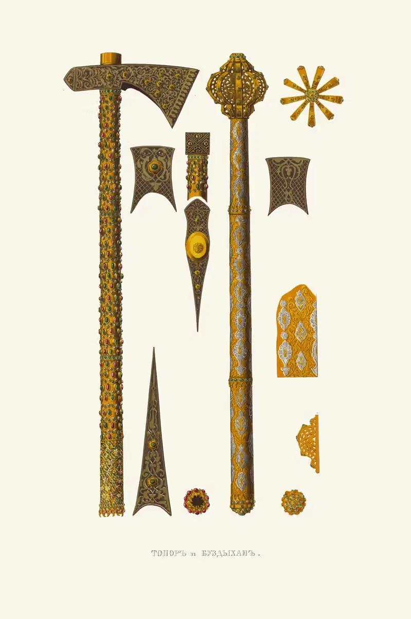 Топор и буздыхан by Фёдор Григорьевич Солнцев, 1849 - 1853 — digital art print download