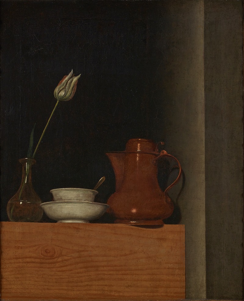 Stillleben mit Krug und Tulpe — Anna Maria Punz