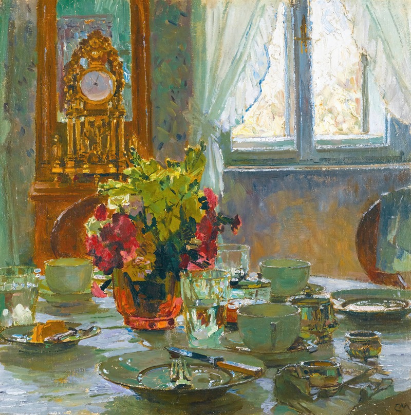 The breakfast table by Карл Молл — digital art print download