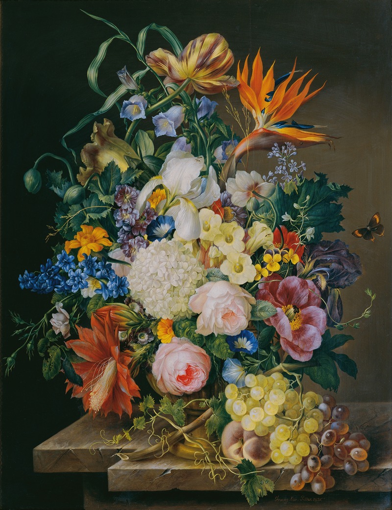 Blumenstück by Франц Ксавер Петтер, 1831 — digital art print download