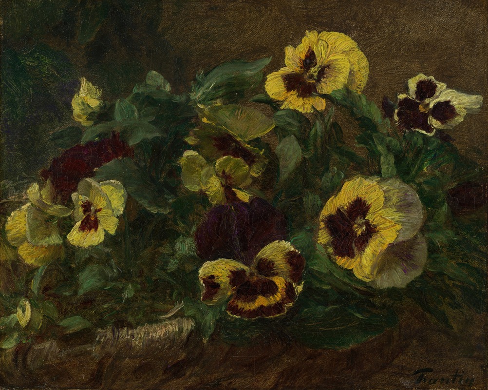 Pansies by Анри Фантен-Латур, 1903 — digital art print download