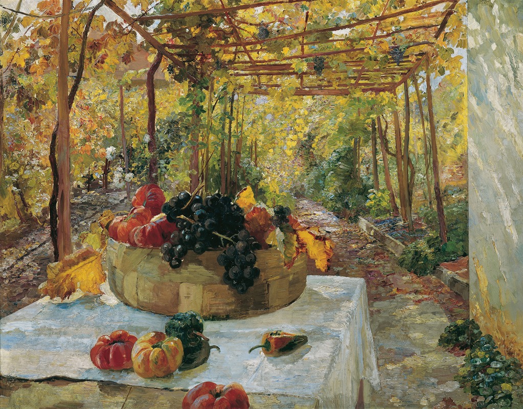 In der Pergola by Мари Эгнер, 1910 — digital art print download