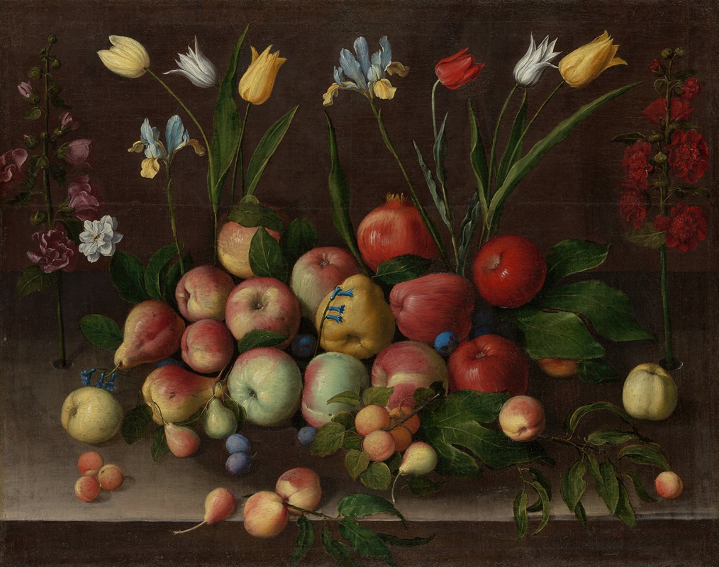 Fruit and Flowers by Orsola Maddalena Caccia — digital art print download